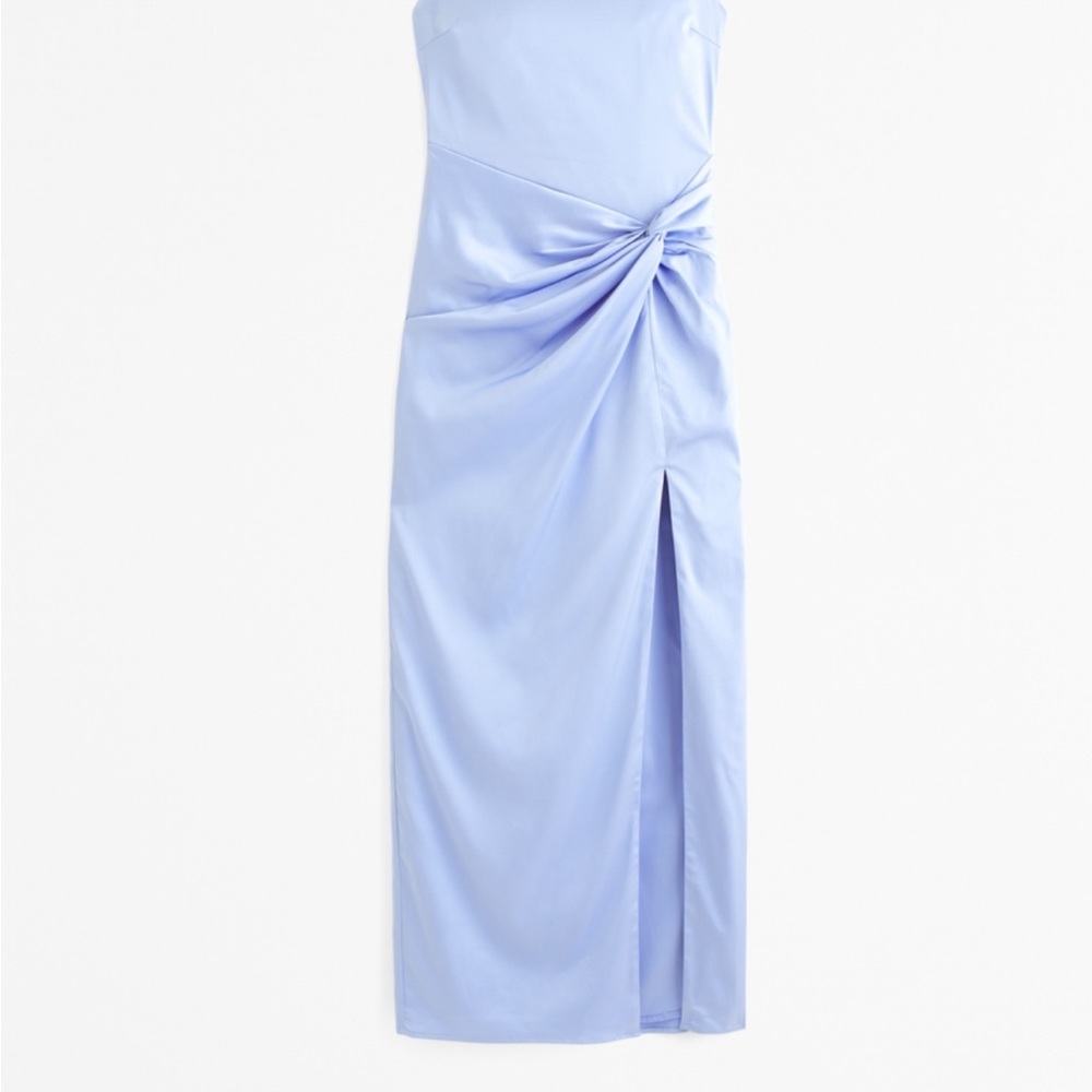 Abercrombie & Fitch Blue Strapless Sheath Dress